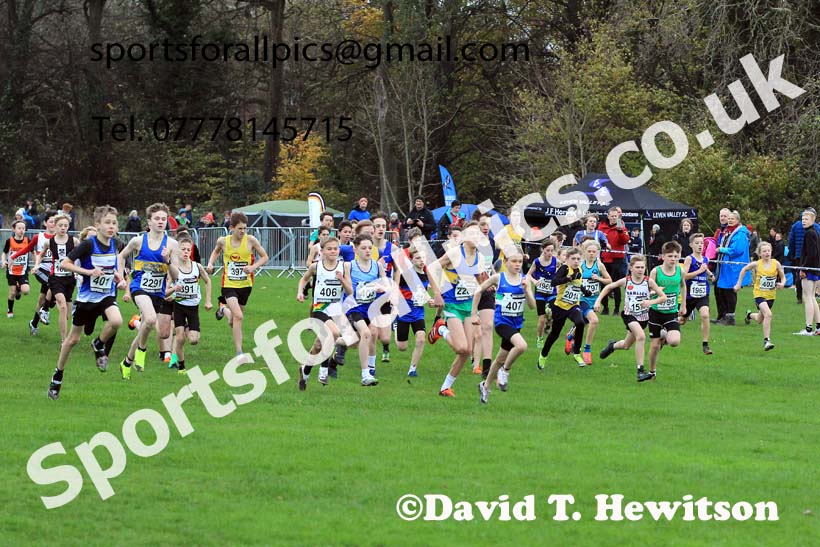 Boys Under-13s, 2022 British Athletics Cross Challenge, Sefton Park, Liverpool.  Photo: David T. Hewitson/Sports for All Pics